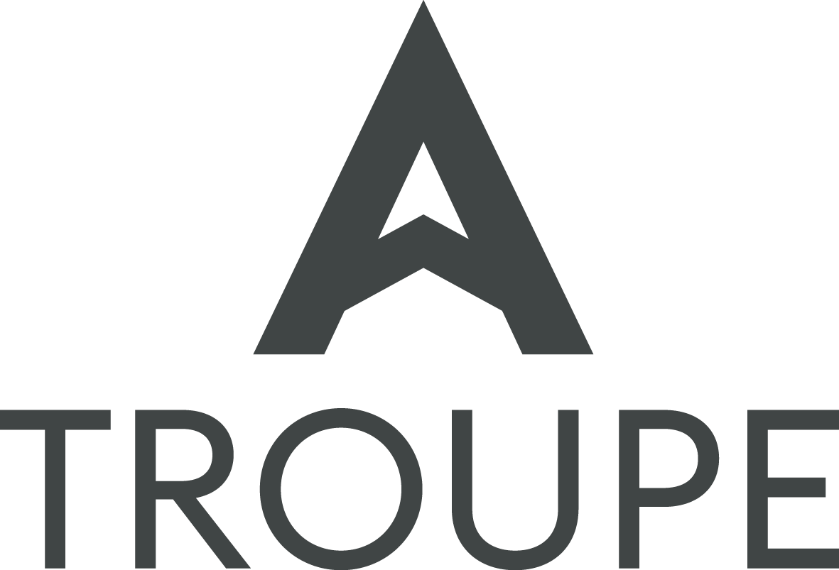 A-Troupe logo grijs